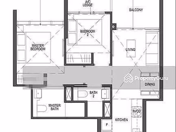 房屋出售 • 纽顿 •  Pullman Residences • S$2298000 • 共管公寓 • 667ft² / 61m² 照片