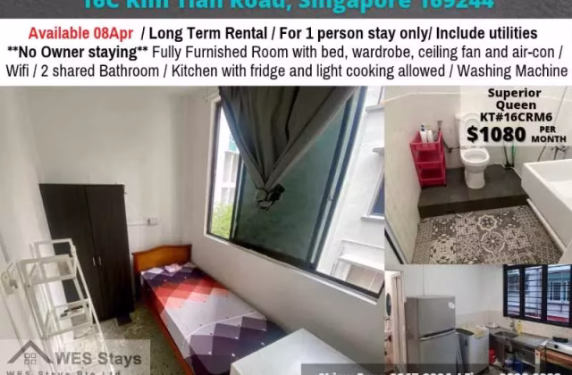 单间出租 • 金文泰 •  Kai Fook Mansion • S$1080 • 住宅公寓 • 普通房