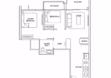 整套出租 • 西部集水区 •  The Alps Residences • S$3500 • 3房(2臥室) • 695ft² / 64m²