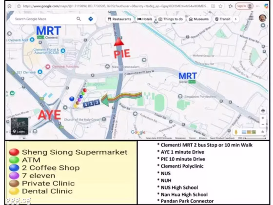 房屋出售 • 武吉班让 • 423 Clementi Avenue 1 • S$425000 • 2房(1臥室) • 527ft² / 48m² 照片