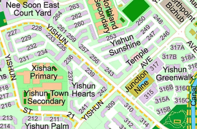单间出租 • 梧槽 • 247 Yishun Avenue 9 • S$950 • 4房(3臥室) • 普通房