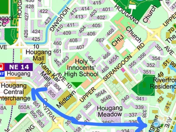 单间出租 • 新加坡河 •  Evergreen Park • S$650 • 住宅公寓 • 床位出租 照片