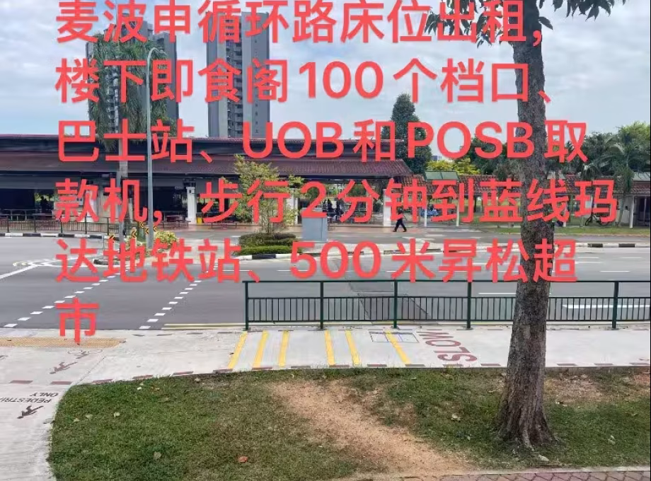 单间出租 • 欧南 • 47 Circuit Road • S$500 • 3房(2臥室) • 床位出租 照片