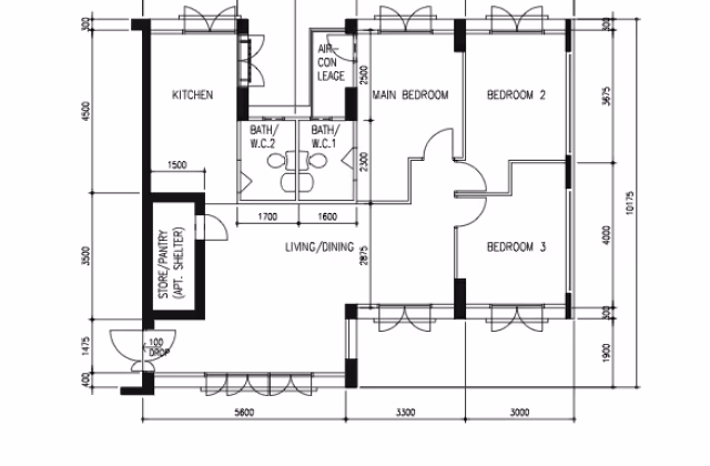 房屋出售 • 后港 • 405 Admiralty Link • S$528000 • 3房(2臥室) • 969ft² / 90m²