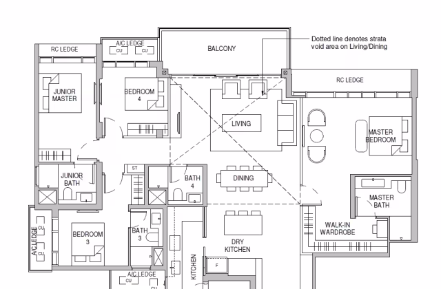 房屋出售 • 武吉知马 •  Sceneca Residence • S$4794000 • 住宅公寓 • 2400ft² / 222m²