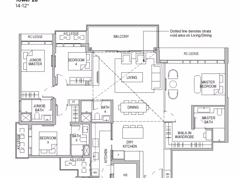 房屋出售 • 武吉知马 •  Sceneca Residence • S$4794000 • 住宅公寓 • 2400ft² / 222m² 照片