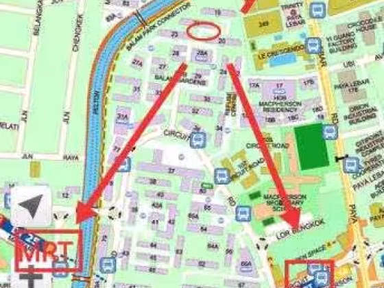 单间出租 • 欧南 • 21 Balam Road • S$950 • 3房(2臥室) • 普通房 照片