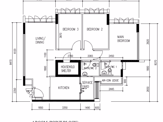 房屋出售 • 宏茂桥 • 527A Pasir Ris Street 51 • S$788000 • 3房(2臥室) • 1001ft² / 92m² 照片