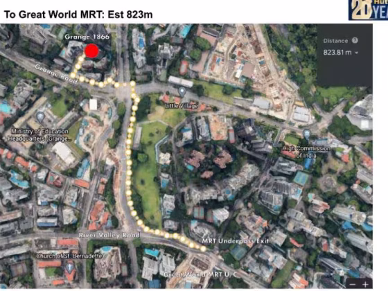 房屋出售 • 里峇峇利 •  Grange 1866 • S$2618000 • 住宅公寓 • 764ft² / 70m² 照片