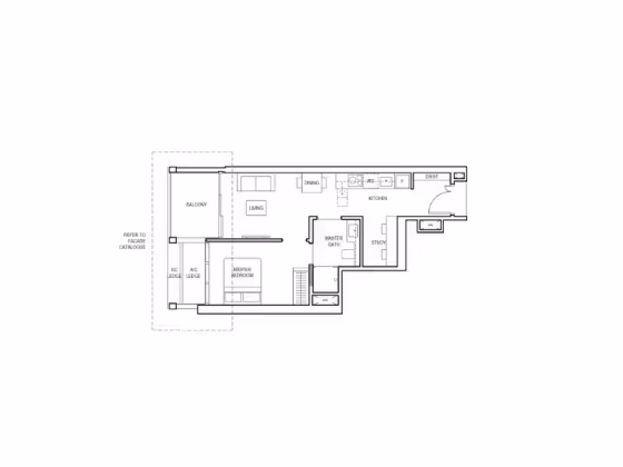 房屋出售 • 新加坡河 •  Canninghill Piers • S$1750000 • 共管公寓 • 560ft² / 52m² 照片