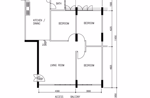 房屋出售 • 武吉知马 • 8 Bedok South Avenue 2 • S$520000 • 3房(2臥室) • 882ft² / 81m²