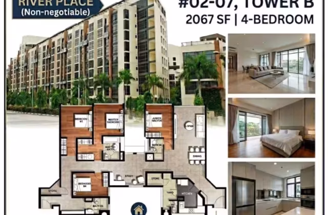 房屋出售 • 新加坡河 •  River Place • S$4166400 • 共管公寓 • 2067ft² / 192m²