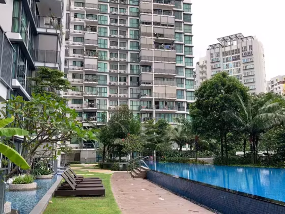 整套出租 • 后港 •  Kingsford Waterbay • S$3200 • 住宅公寓 • 614ft² / 57m² 照片