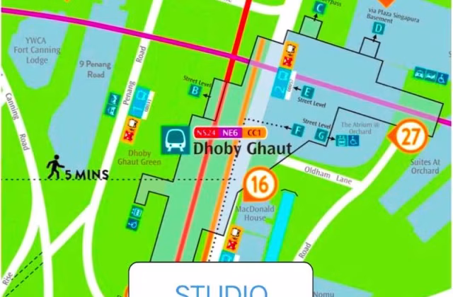 单间出租 • 纽顿 •  Cavenagh Gardens • S$1450 • 住宅公寓 • 主人房