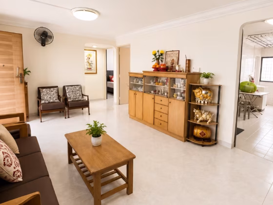 房屋出售 • 实龙岗 • 233 Serangoon Avenue 3 • S$650000 • 3房(2臥室) • 904ft² / 83m² 照片